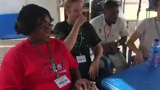 HEIDI, A SHAPER  DONATES GLAUCOMETER  2 FOHA