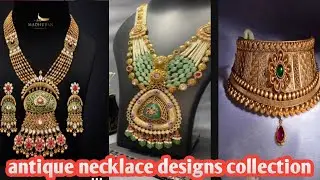 Gold Antique Necklace design || Wedding necklace design || gold rani haar design || AK Thungar ||