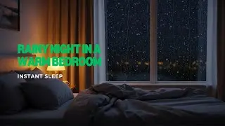 Rainy Night in a Warm Bedroom | Instant Sleep