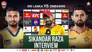 Sikandar Raza Interview | Sri Lanka vs Zimbabwe | Match 02 | Tri Nation Series | PCB | M2T1U