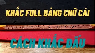Hướng dẫn khắc b&uacute;t ch&igrave; full bảng chữ IN cơ bản v&agrave; Khắc dấu| Khắc chữ #3| TranVu Pencil