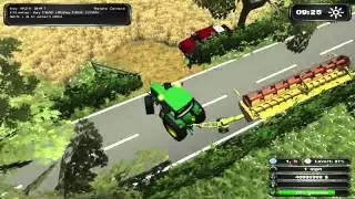 Moving the combine to field 4