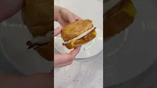 Costco Find: Croissant Breakfast Sandwich #foodvlog #food #costco #shorts #foodie #foodshorts