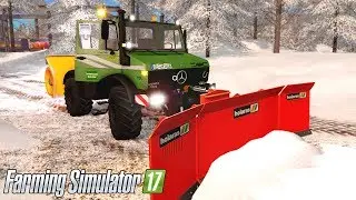 Farming Simulator 2017 - SNOW REMOVAL! | MERCEDES UNIMOG U1600