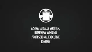 Executive resume writers