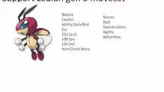 Support Ledian Gen 5 moveset