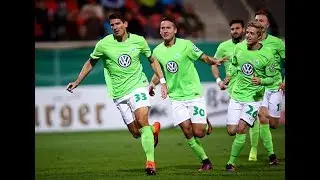 Wolfsburg's fans incredible reaction after Mario Gomez goal. (From outside Volkswagen Arena)