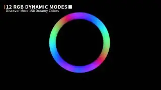 10&rsquo;&rsquo; RGB Selfie Ring Light with Tripod Stand For Youtube