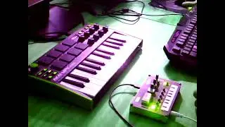 Little improvisation with NTS1 (Roat and Bobby) + Akai with ZynAddSubFX from LMMS