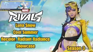 Luna Snow | Cool Summer Recolor: Radiant Radiance Skin Showcase | Marvel Rivals Gameplay Season 3