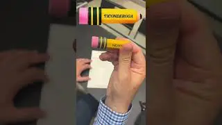🔥 Ticonderoga Pencil Shaped Erasers Unboxing and Review! ✅  #productreview #unboxing