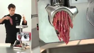 Hachoir &agrave; viande inox pro pour multifonctions de cuisine Toollio - Tom Press