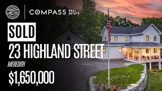 Modern Farmhouse with Lake Views & Walk-to-Town Location | 23 Highland St, Meredith NH
