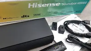 New HISENSE HS1 Soundbar Unboxing and Setup with Audio Demos