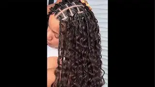 Ade Jollof African Hair Braiding Salon is live! How to do knotless bohemian braids hair