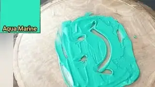 How To Make Aqua Marine | Whipping cream colour making #ovenmagicsara
