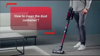 How to clean the dust container on Tefal X-Force Flex 12.60 Neo - 13.60 - 14.80 - 16.60