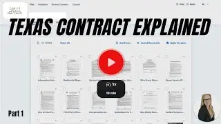 Texas 1-4 Family Residential Contract Explained (Part 1) #realestatetraining  #sarahserveswestdfw