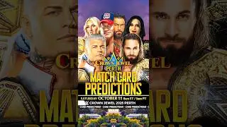 Crown Jewel 2025 Perth - Match Card Predictions #CrownJewel #Bevelock #WWE #Shorts