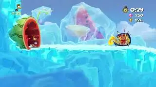 Rayman Origins | Polar Pursuit Speedrun in 0:53