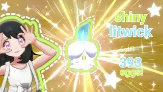 ♡ SHINY LITWICK - in 393 eggs! (pokemon sword) ♡