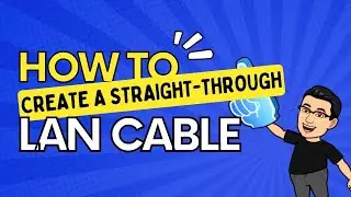 How to create a LAN CABLE (STRAIGHT-THROUGH) | ICT TECH GURU