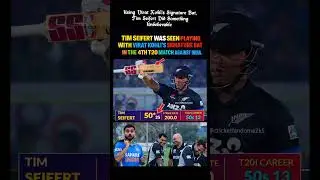 Bat matters?Tim Seifert proves it using VIRAT KOHLI&rsquo;S signature bat.#viratkohli #timseifert #indvsnz
