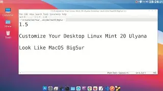 1 5 Customize Your Linux Mint 20 Ulyana Desktop Look Like MacOS BigSur