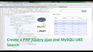 Create a PHP jQuery ajax and MySQLi LIKE Search