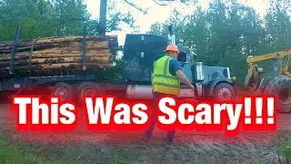 Did We Turn The Peterbilt Log Truck Over?!?