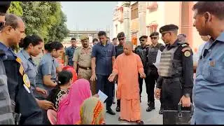 UP CM Yogi Adityanath listens to problems of 500 people at Janata Darshan In Gorakhpur