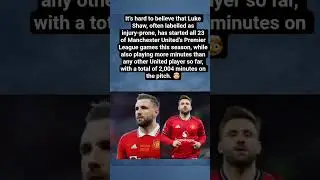 Luke Shaw&rsquo;s Remarkable Run: Ever-Present for Man United This Season#shorts