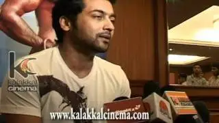 Surya Speech at 7aum Arivu Press Meet