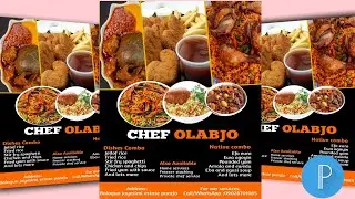 How to Design Professional Business Flyer -Phone/Pixellab/Fast food Flyer Design #flyerdesigner