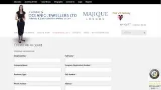 Oceanic Jewellers Website Register