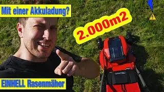 Schafft der Einhell Akku Rasenmäher 2.000m² Test GP CM 36 52