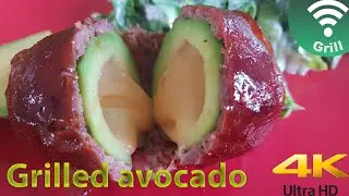 Grilled avocado / Įdarytas avokadas ant griliaus (4K UHD)