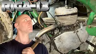 Мопед СССР Рига-13. Из ГАРАЖА на СВАЛКУ