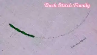 How To Do Back Stitch/ Back Stitches Family tutorial for beginners