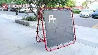 Double Sided Rebounder Net Football Training Equipment Install