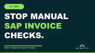 Automating SAP Invoice Reconciliation with AI | DVW Analytics Flow Tool Demo