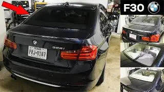 Restoring The Outside Of My Cheap F30 BMW Project.  DIY Tint!