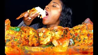 KING CRAB SEAFOOD MUKBANG | MY SISTER | ALFREDO SAUCE | LOBSTER DESHELLED SEAFOOD BOIL | ASMR EATING