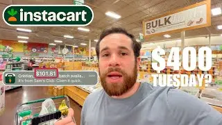 Getting INSANE Instacart Batches on a Tuesday!!