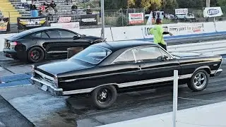 1967 Ford Fairlane vs. New Tesla Model S Plaid (1,020 HP) Drag Race