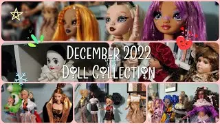 Doll Collection December 2022 ☆ Rainbow High, Porcelain, 18in Dolls, Barbie, Custom Repaints ☆ ASMR