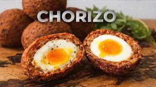 Chorizo Scotch Egg Recipe with Perfect Runny Yolk