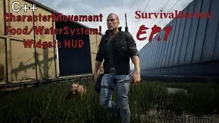 Unreal Engine C++ Creating Movement | Food/Water System, Widgets SurvivalSeries - EP.1