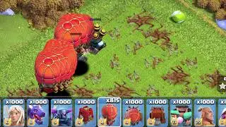 Coc Stone Slammer Vs Battle Blimp Vs Air Defense | Clash of clans
