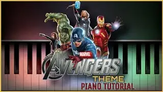 AVENGERS THEME | MARVEL |EASY PIANO TUTORIAL